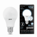 Лампа Gauss A60 10W 800lm 4100К E27 Сенсор LED 1/10/100